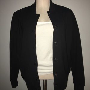 Black Letterman Style Jacket